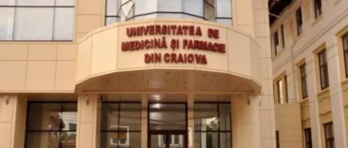 Cinci profesori ai Universității de Medicină Craiova sunt cercetați sub control judiciar pentru fapte de corupție