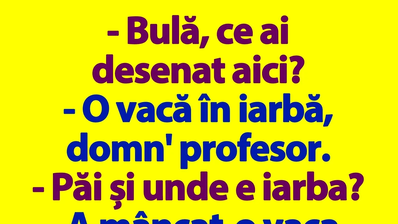 BANC | Bulă, la ora de desen