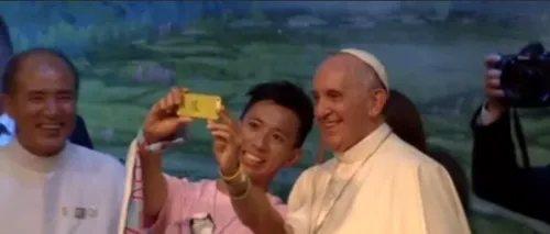 Selfie cu Papa Francisc. S-a întâmplat în Coreea de Sud