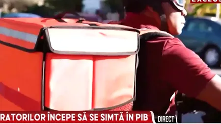 Munca livratorilor a început să se simtă la PIB. Venituri de sute de milioane de euro realizate în domeniu