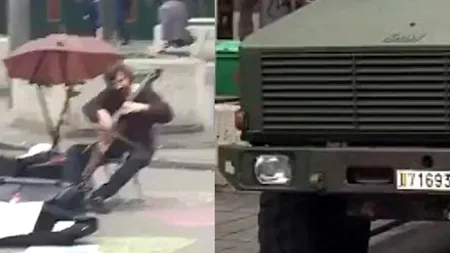 Fericirea din mijlocul terorii: Un muzician cântă pe străzile „abandonate