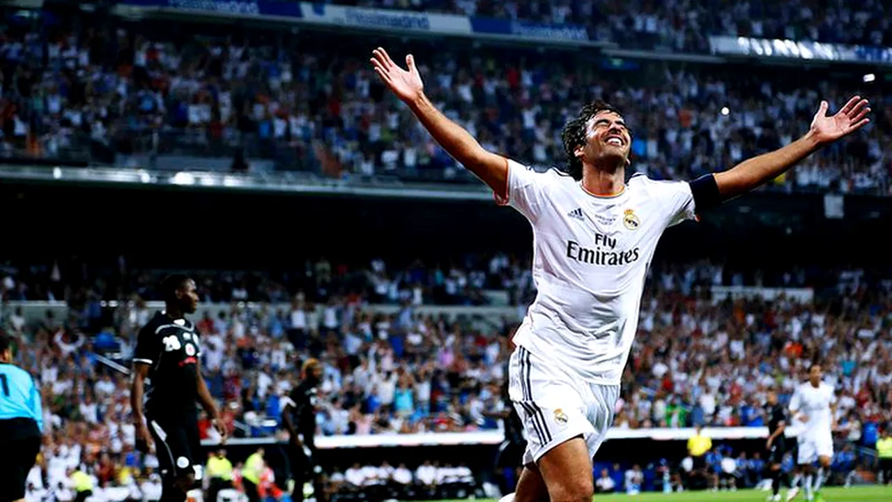 Raul Gonzalez a fost omagiat pe stadionul Santiago Bernabeu