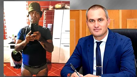 EXCLUSIV | Fotografii incendiare cu primarul din Crevedia. Florin Petre, în lenjerie intimă și la bustul gol! 