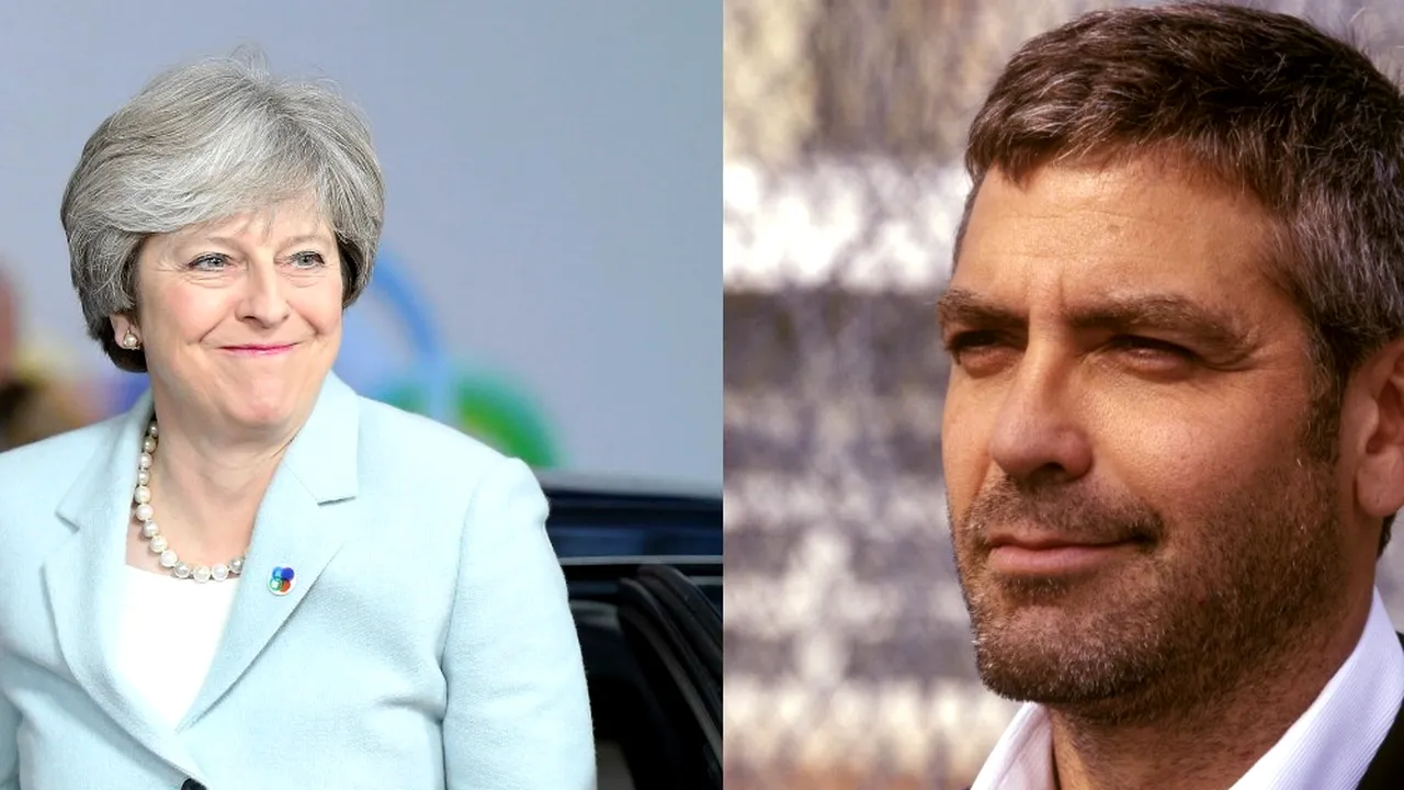 Care este legătura dintre Theresa May și George Clooney