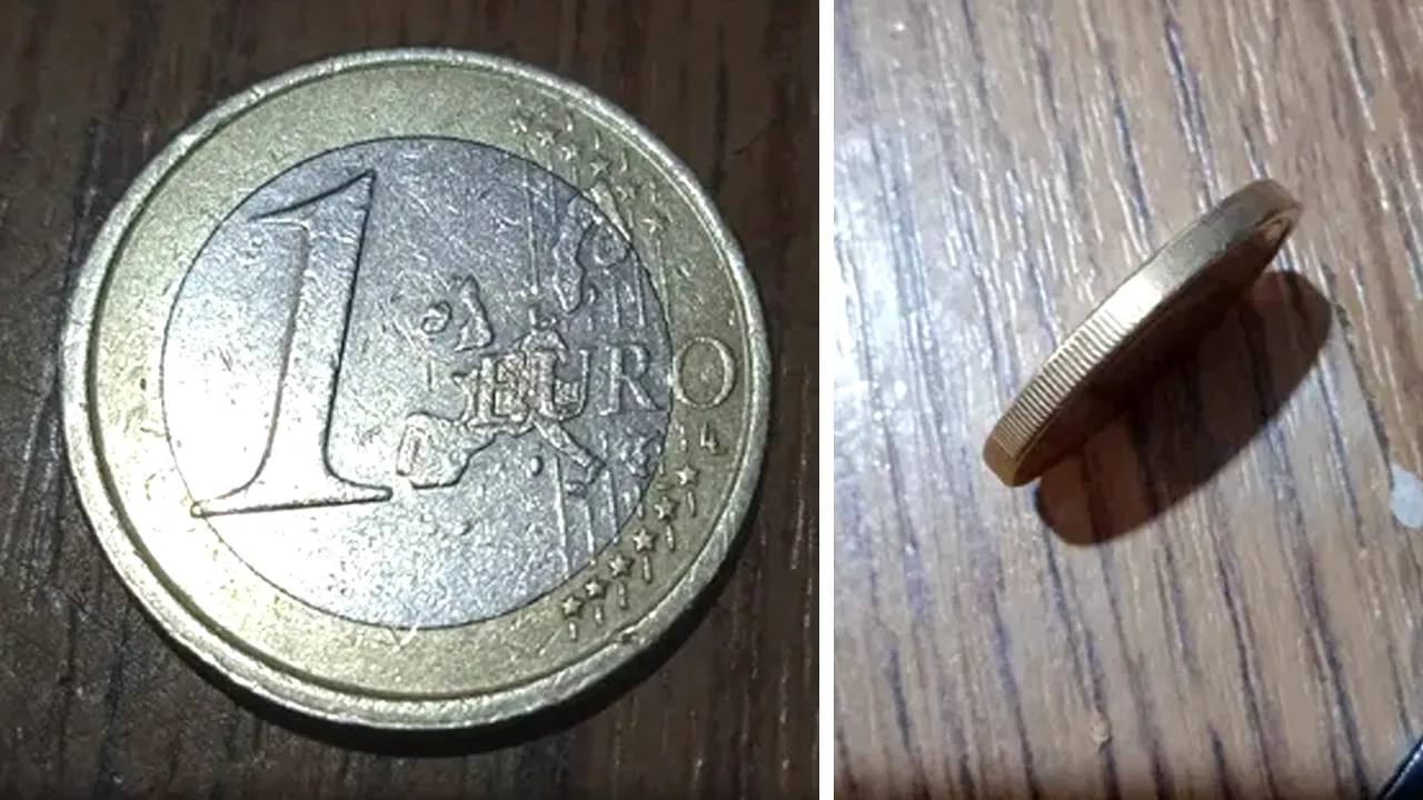 Ai așa ceva? Moneda de 1 euro cu defect, estimată de colecționari la 6.000 de lei