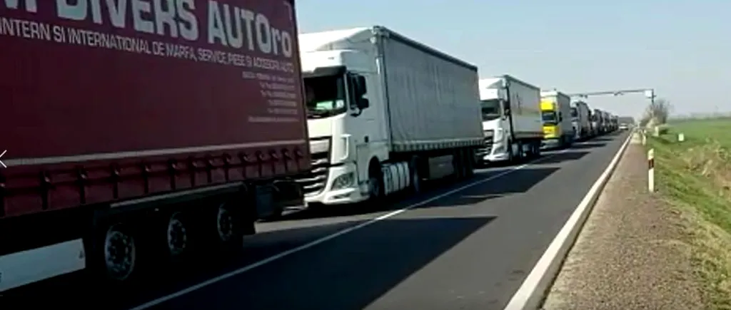 Zeci de camioane cu destinația Rusia blocate în nordul Franței