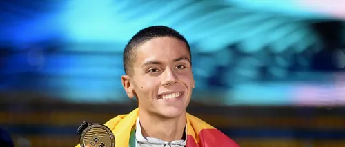 David Popovici a DONAT medalia de aur câștigată la Mondialele de la Budapesta, în proba de 200 m liber, pentru a ajuta copiii bolnavi de cancer