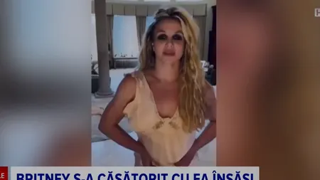 Britney Spears șochează din nou. S-a căsătorit cu ea însăși și a plecat chiar și în luna de miere