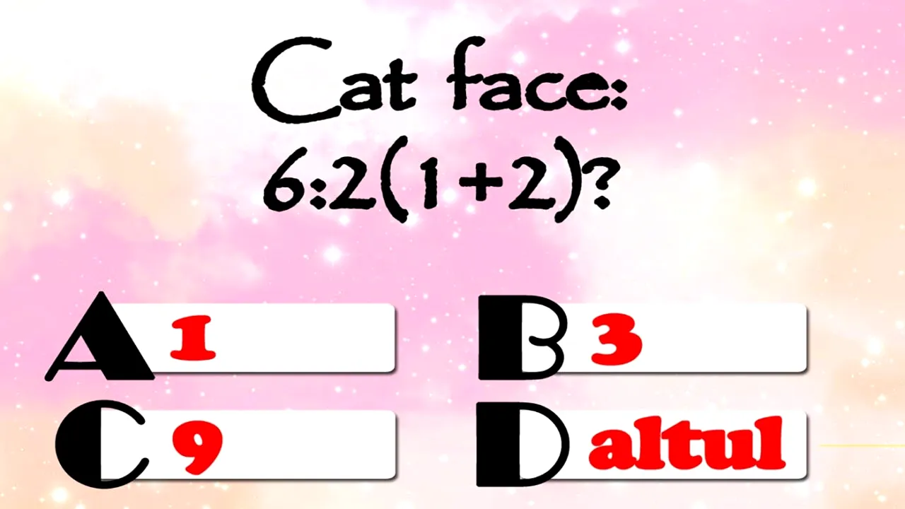 Test de inteligență | Cât face 6:2(1+2)? Geniile răspund corect în 2 secunde!