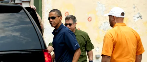 Președintele Barack Obama și un agent Secret Service, stropiți cu iaurt. Ai vărsat iaurtul pe președinte. O să ai ce să povestești
