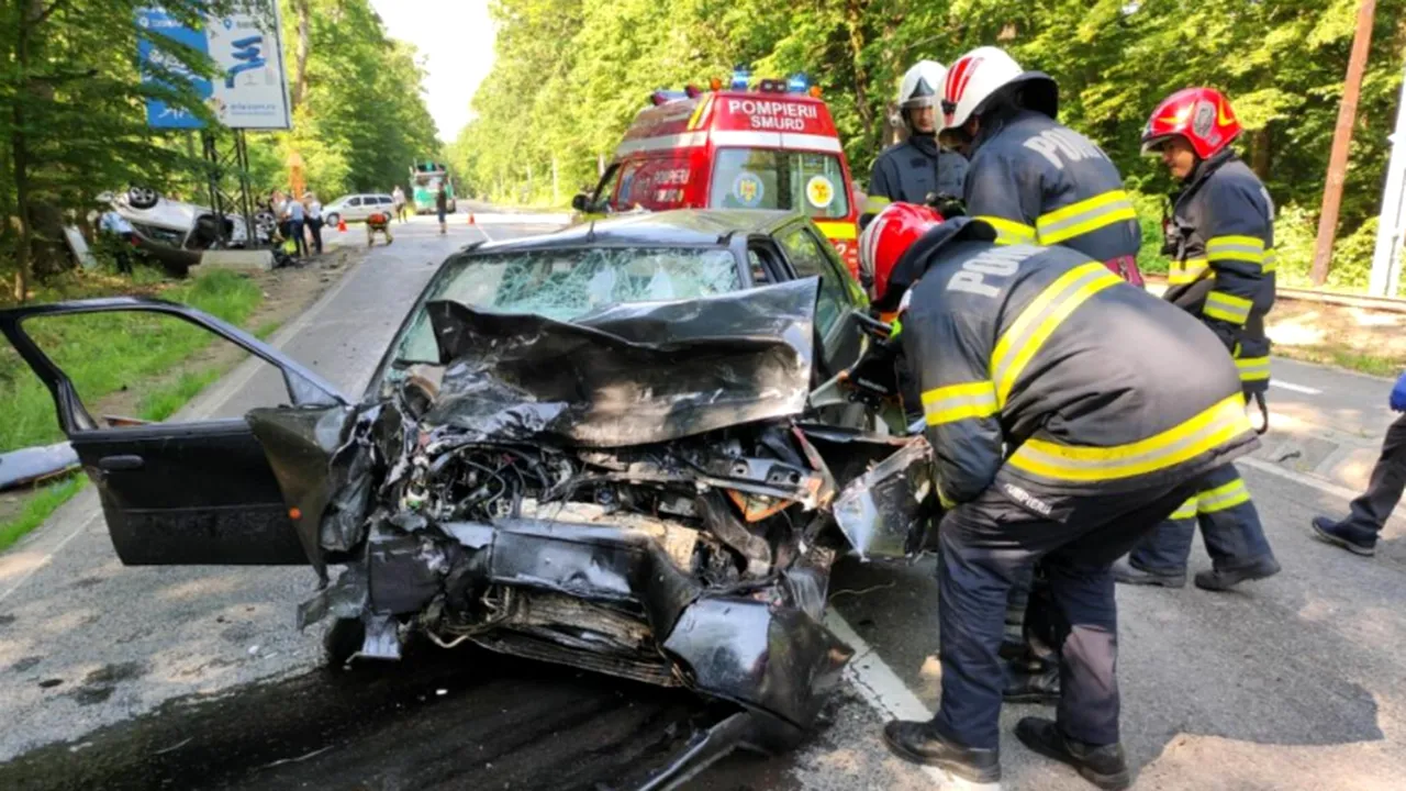 Plan Roșu de Intervenție. Patru autoturisme, implicate într-un grav ACCIDENT pe DN 14