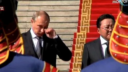 Vladimir Putin a plâns în Mongolia, în timpul unei ceremonii oficiale