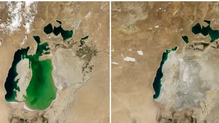 Pământul, atunci și acum. Schimbări dramatice ale planetei, dezvăluite prin imagini incredibile de la NASA