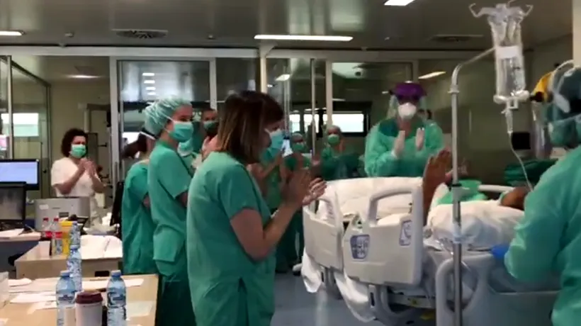 Șofer ROMÂN de TIR din Spania, infectat cu noul coronavirus, scos de la Terapie Intensivă în aplauzele medicilor - VIDEO