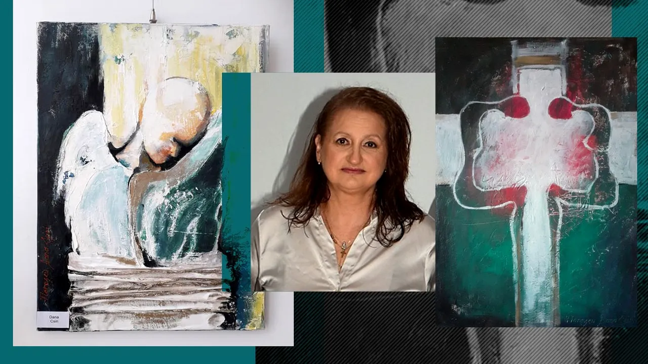 „Sintaxe”, expoziție de pictură și poezii la Galeria de Arte Corvin din Hunedoara: „Lucrările artistei Daniela Csiri Florescu sunt hipnotice”