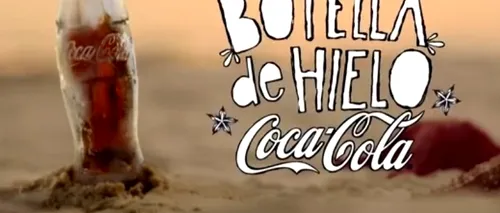 VIDEO. Coca-Cola a lansat sticla făcută complet din gheață