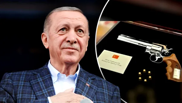 Istoria pistolului Gumusay .357 Magnum, cadoul oferit de Erdogan liderilor la summitul NATO. Care este semnficația gestului