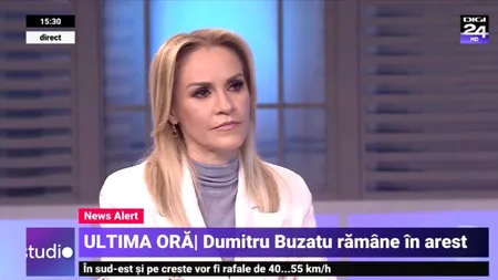 VIDEO | Ce spune Gabriela Firea despre arestarea fostului coleg de partid, Dumitru Buzatu: „Fiecare răspunde pentru faptele sale”