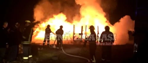 Incendiu devastator în județul Iași. O femeie și doi copii au murit