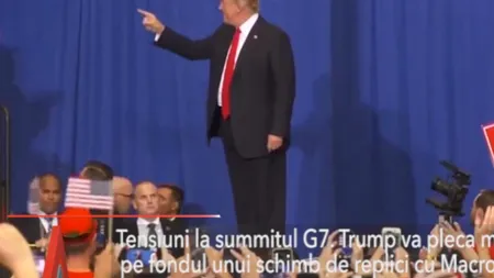Donald Trump va pleca mai devreme de la summitul G7
