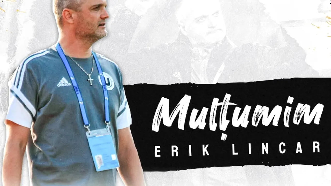 A plecat antrenorul Erik Lincar de la Universitatea Cluj! Vine Eugen Neagoe?