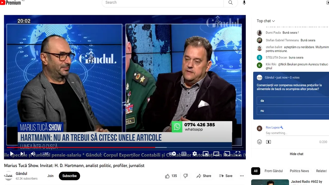 POLL Marius Tucă Show: „Comercianții vor compensa reducerea prețurilor la alimentele de bază cu scumpirea altor produse?”