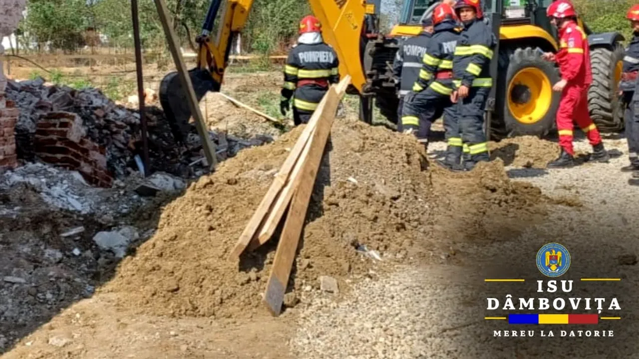 Dâmbovița: Un bărbat a fost strivit de zidul unei clădiri. Omul efectua lucrări de renovare