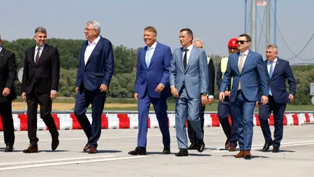 VIDEO | Podul suspendat de la Brăila, dat în trafic. Sorin Grindeanu: „Este un moment special pentru infrastructură”. Ce trebuie să știe șoferii