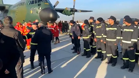 VIDEO. A doua echipă de SALVATORI români din Turcia s-a întors vineri în ţară