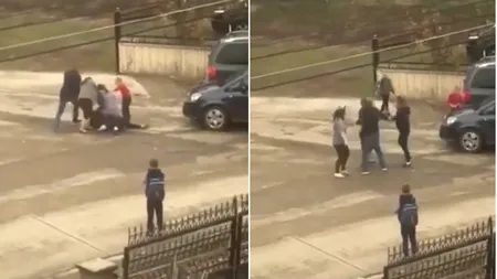 Bătaie între mămici în fața unei școli din Suceava. Elevii au fost spectatori la scandal: „Ce a croit-o mă