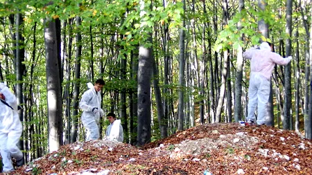 Un bărbat care a intrat într-o râpă să caute nuci a făcut o descoperire macabră