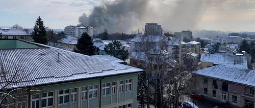 BREAKING NEWS. Incendiu la Palatul Administrativ din Suceava | VIDEO