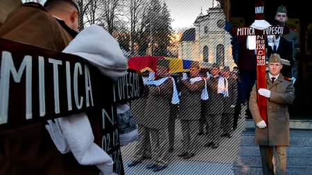 UPDATE FOTO/ VIDEO | Marele actor Mitică Popescu a fost înmormântat cu onoruri militare în cimitirul Bellu. Artiști de renume au venit să își ia adio