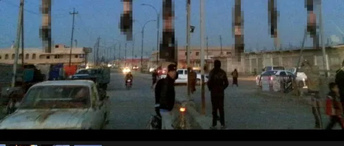 Scene macabre într-un oraș irakian: opt cadavre suspendate de un cadru metalic. Atenție, imagini dure!