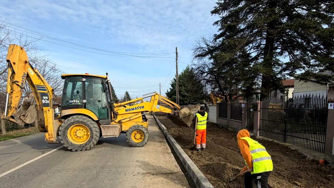 (P) Lucrările pe DJ 602 Domneşti sunt în derulare. Vor fi amenajate piste de biciclete cu o lungime de 13 km