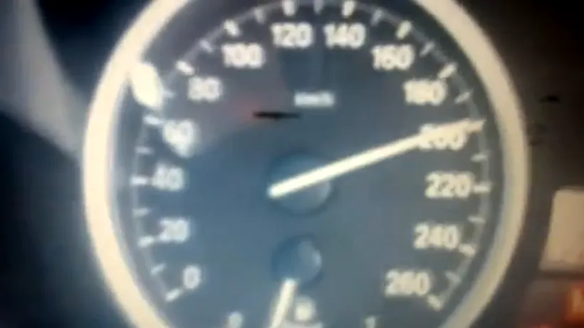 VIDEO - Cu 200km/h în localitate la 16 ani, prin Strehaia. Clipul care i-a adus încă un dosar penal