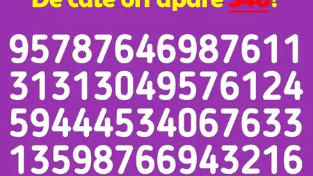 Test de inteligență pentru români | Prima întrebare: De câte ori apare numărul 546 în această imagine?
