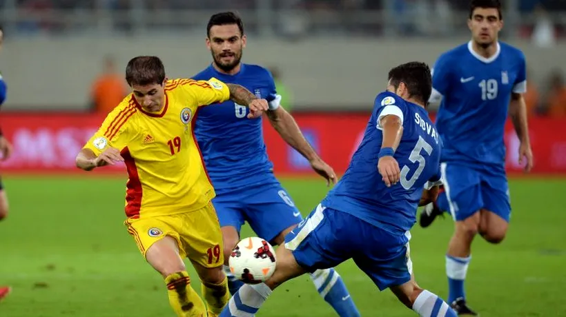 GRECIA a învins ROMÂNIA cu 3-1 în prima manșă a barajului pentru CM 2014
