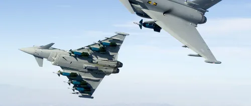 Un avion de luptă Eurofighter s-a prăbușit în Spania