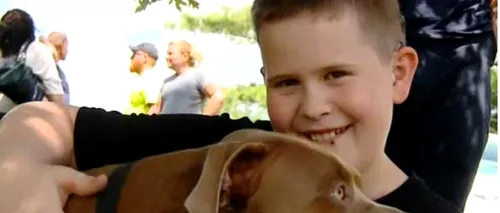 Acest pitbull i-a salvat viața unui copil surd