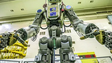 A doua oară a fost cu noroc: Robotul umanoid Fiodor a ajuns pe Stația Spațială Internațională. Ce glumă a făcut pe Twitter