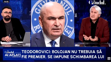 Bat clopotele pentru Ilie Bolojan? Teodorovici: ”Nu trebuia să fie premier, clar/E necesară demisia”