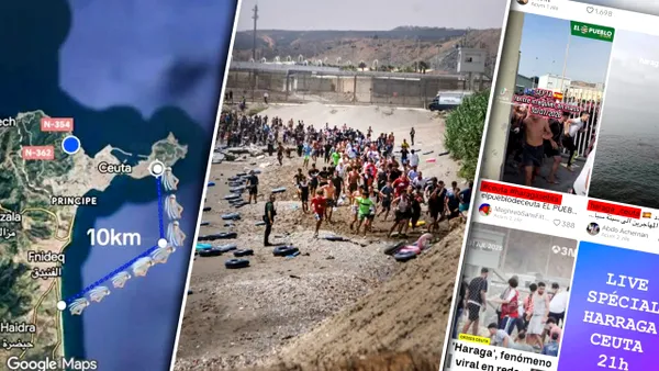 Tinerii marocani care încearcă să ajungă în Spania prin Ceuta se organizează pe social media. Își dau sfaturi pe Facebook și împart hărți cu rute pe TikTok