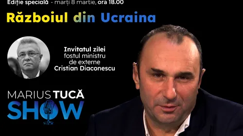 Marius Tucă Show – ediție specială „Războiul din Ucraina” pe gandul.ro