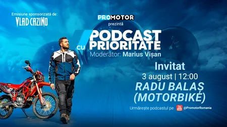 ProMotor lansează „Podcast cu Prioritate” #109. Radu Balaș (MotorBike) vorbește despre India, MotorBike Academy și viitorul creatorilor de conținut
