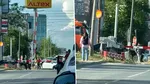 Scene ireale în București: oamenii au tras de barieră și s-a blocat tot traficul