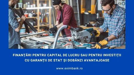 Exim Banca Românească acordă credite în cadrul programului IMM PLUS