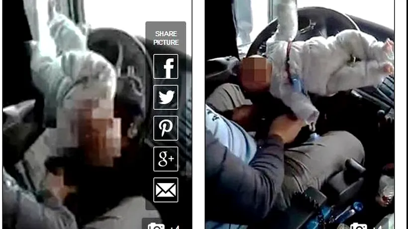 Un șofer din Taiwan și-a legat bebelușul de volanul mașinii și l-a învârtit. Ce s-a întâmplat apoi