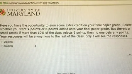 Problema dată de un profesor de la Universitatea din Maryland care i-a pus 