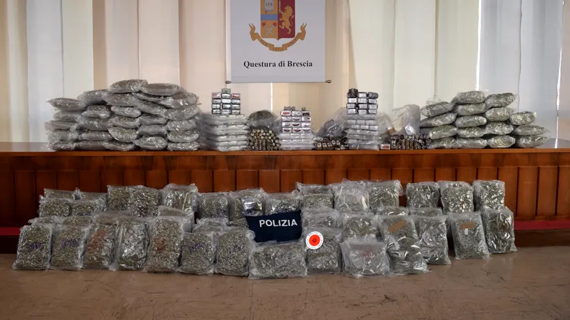 Polițiștii din Brescia au găsit în garajul unui român, aflat de o lună în Italia, droguri de 2,5 milioane de euro. Mama lui susține că e țap ispășitor